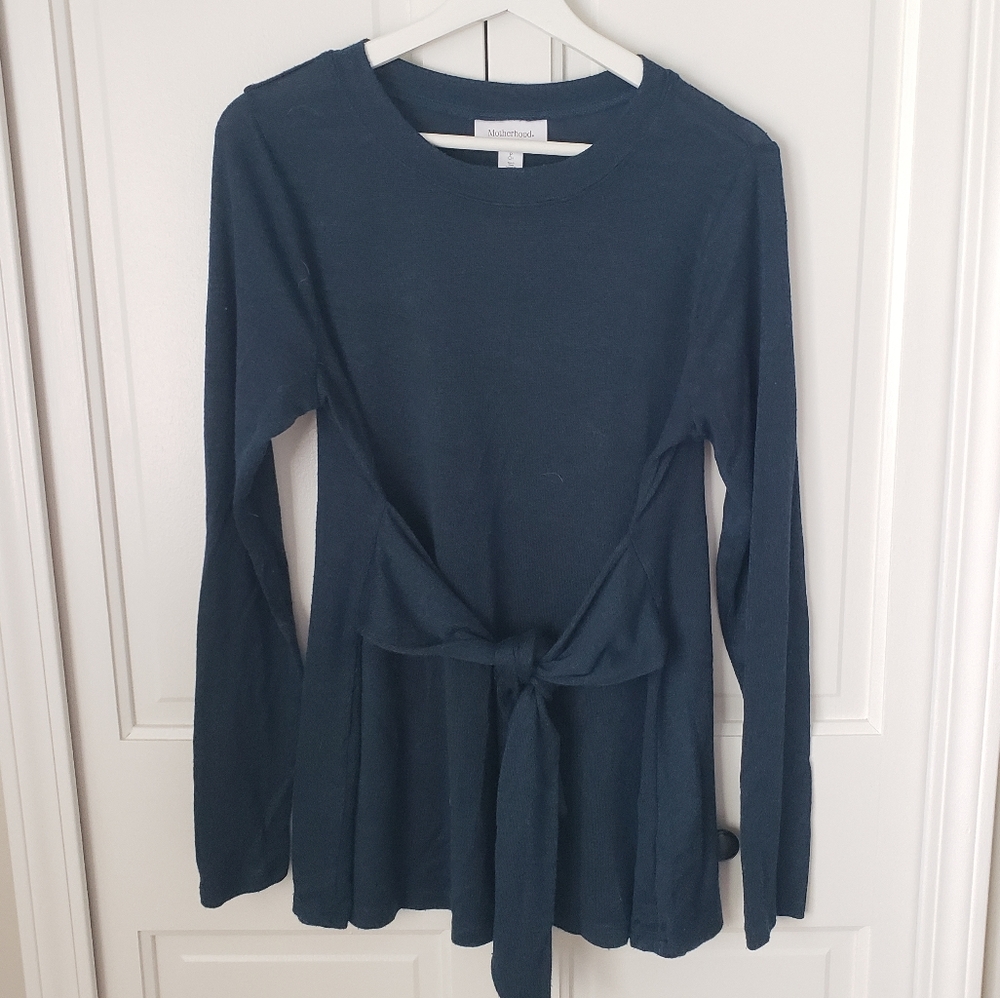 Motherhood Maternity | Dark Teal Blue Sweater